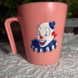 Vintage Pink Mug Clown F 8
F Mold 1954